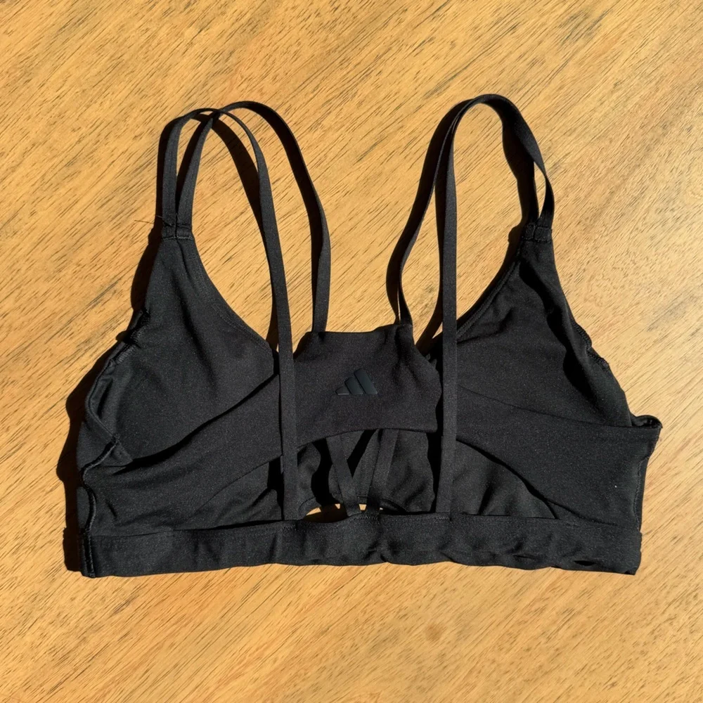 Women’s | Adidas Yoga Studio Luxe Sports Bra, Black | Medium - Picture 6 of 9